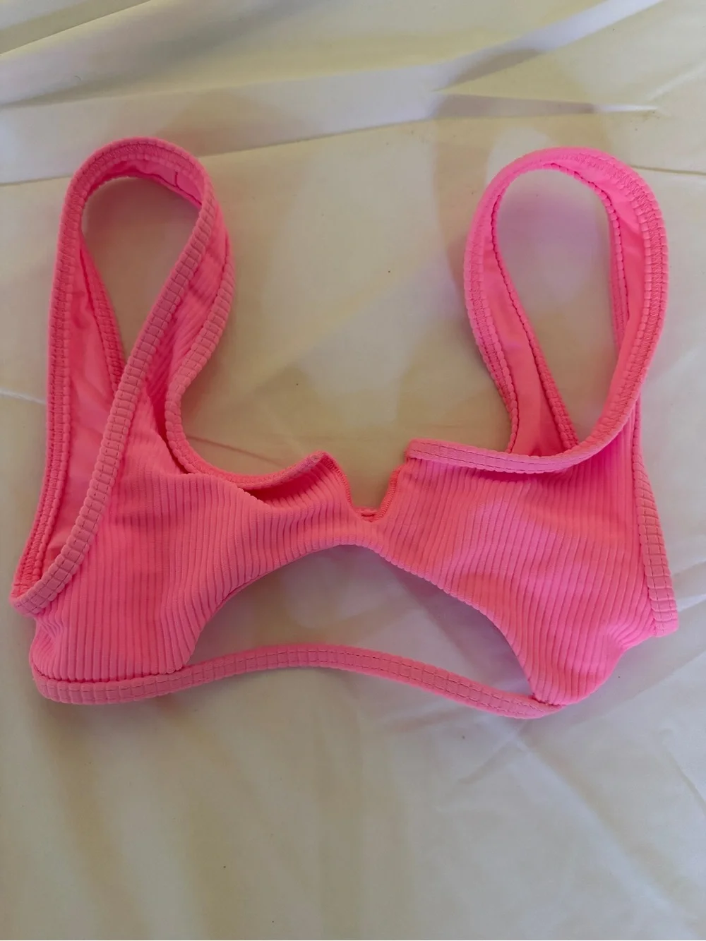 Frankie’s bikinis cole top swimsuit xs hot pink